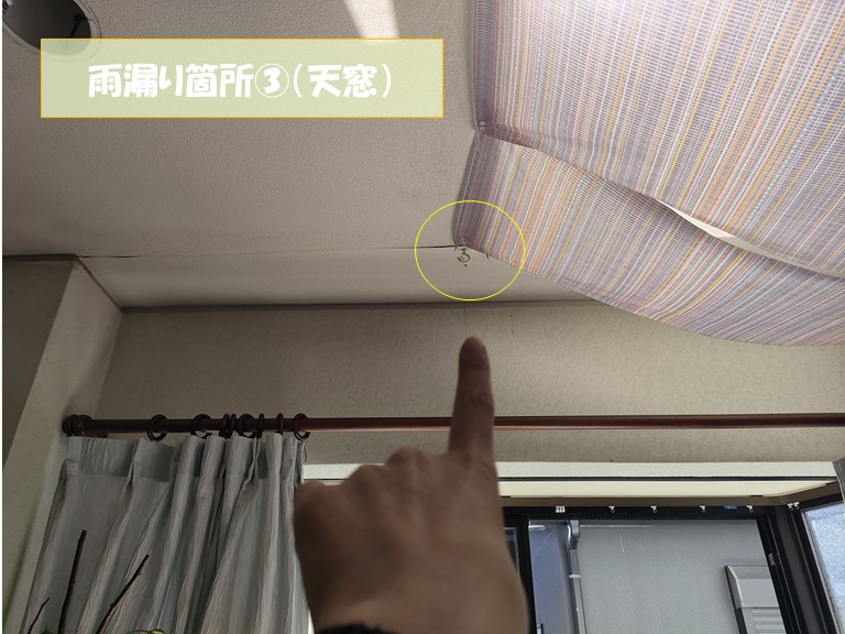 和泉市　雨漏り箇所③（天窓）